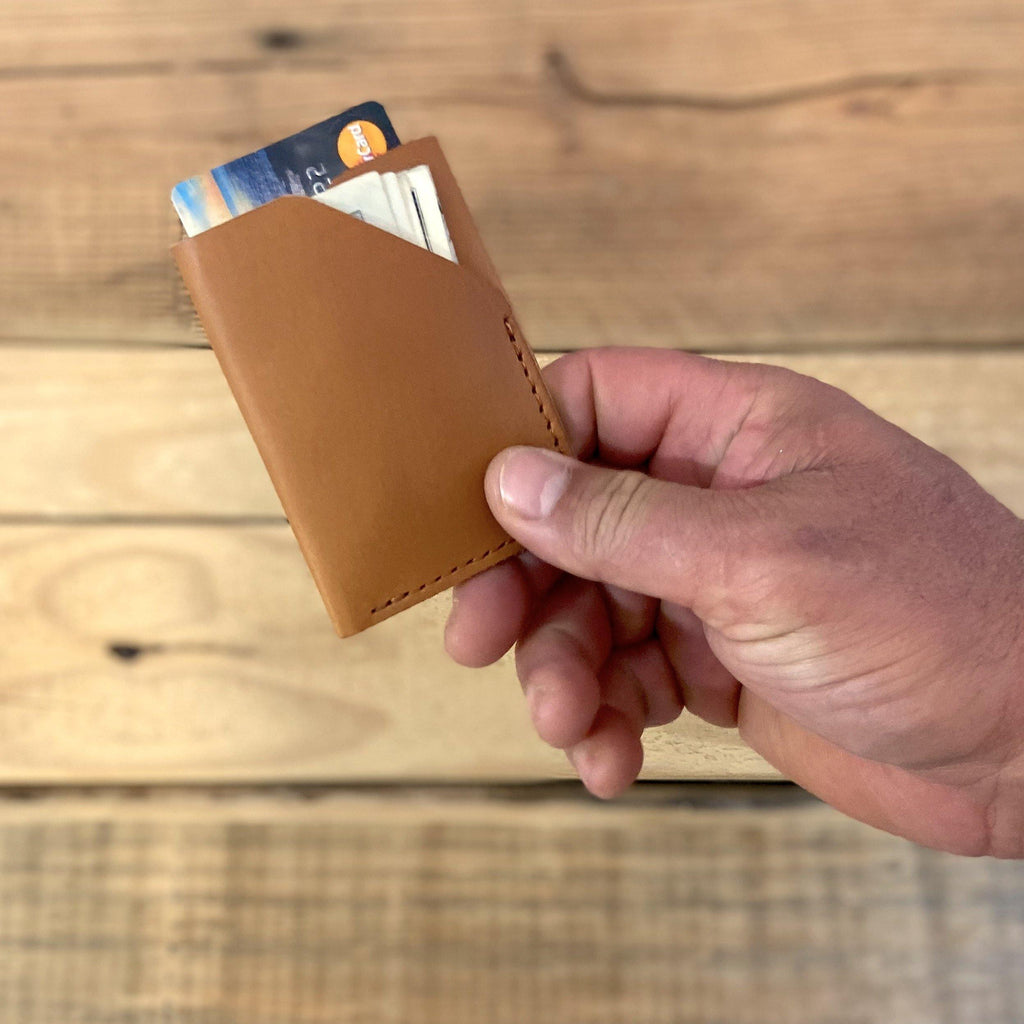 Wrapped Card Holder, - Leather Pasture