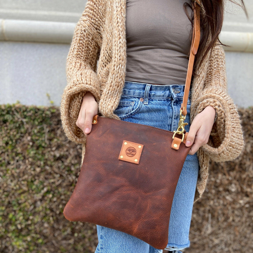 The Mini Messenger - Leather Pasture