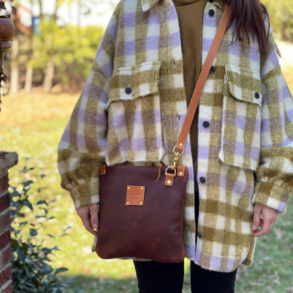 The Mini Messenger - Leather Pasture