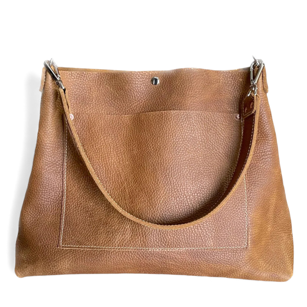 Bell Leather Shoulder Bag in Almond – Leather Pasture Bell Leather Shoulder Bag in Almond – Leather Pasture