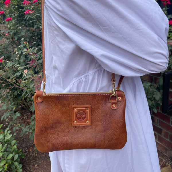 Micro Messenger Bag in Umber – Leather Pasture