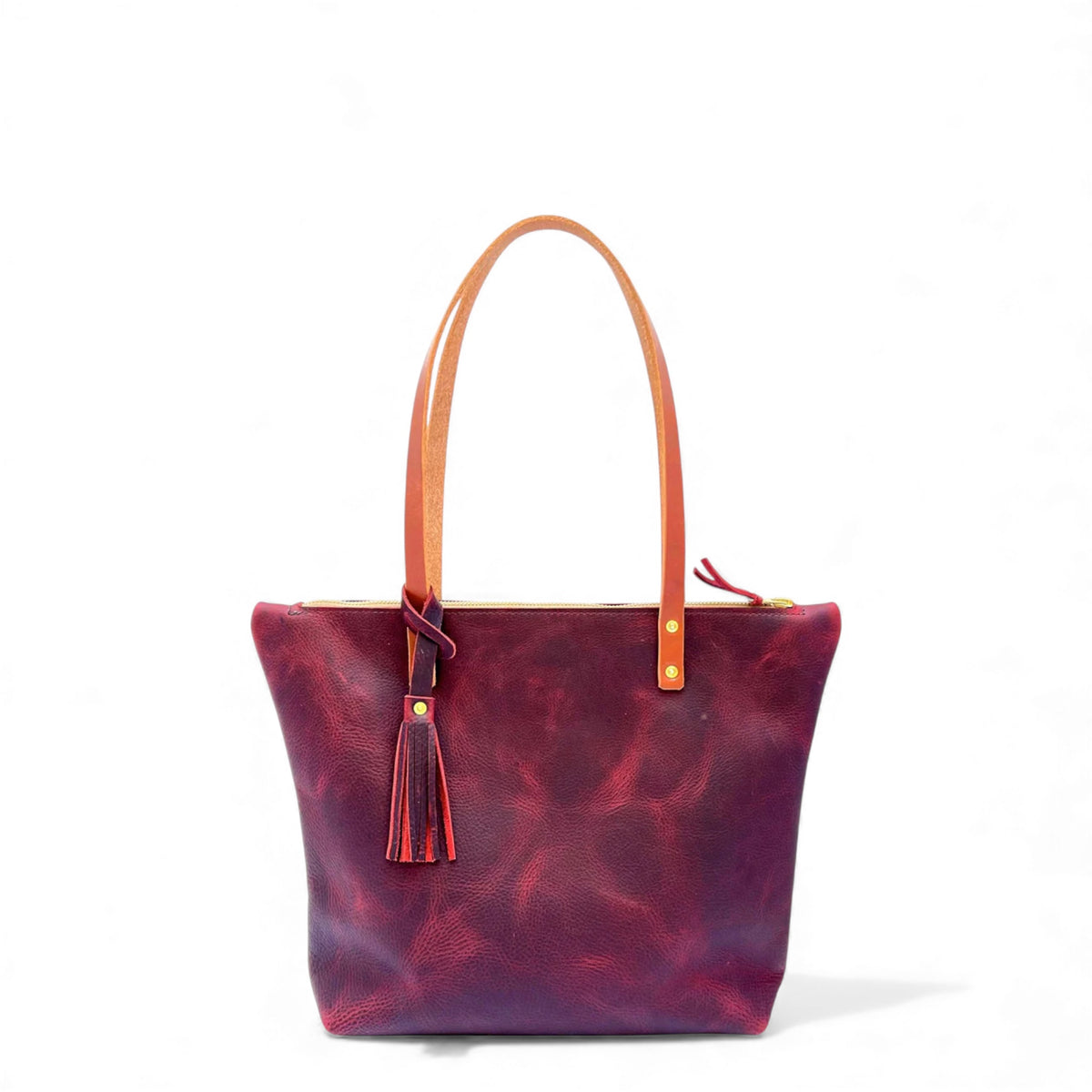 Kodiac Leather Tote Bag With Zipper – Leather Pasture